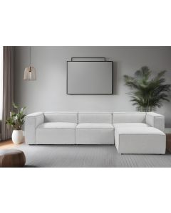 ATELIER DEL SOFA Ugaona garnitura Fora, siva