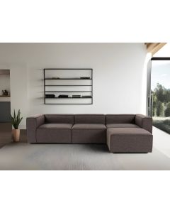 ATELIER DEL SOFA Ugaona garnitura Fora, tamno braon