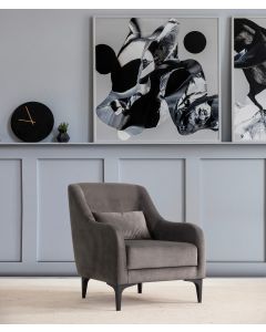 ATELIER DEL SOFA Fotelja Astana, antracit - 560ARE2172