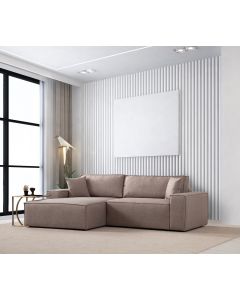 ATELIER DEL SOFA Ugaona garnitura Pırlo, leva, braon