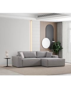 ATELIER DEL SOFA Ugaona garnitura Pırlo, desna, svetlosiva