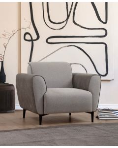 ATELIER DEL SOFA Fotelja Aren, siva