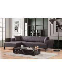 ATELIER DEL SOFA Ugaona garnitura Hamlet, leva, tamnosiva