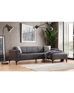 ATELIER DEL SOFA Ugaona garnitura Horizon, desna, tamnosiva
