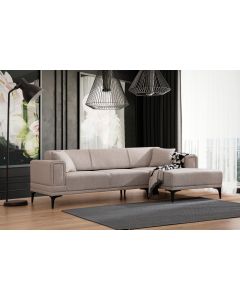 ATELIER DEL SOFA Ugaona garnitura Horizon, desna, svetlobraon
