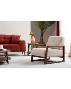 ATELIER DEL SOFA Fotelja Athena Bergere, bež