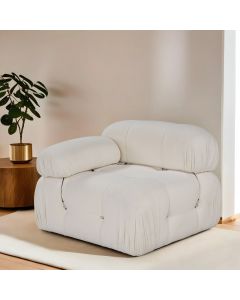 ATELIER DEL SOFA Fotelja Bubble L1, leva, bež