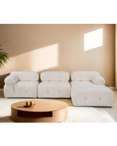 ATELIER DEL SOFA Ugaona garnitura Bubble L1-O1-1R-PUF, bež