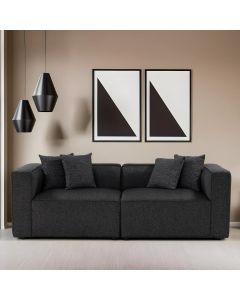 ATELIER DEL SOFA Dvosed Mora XL, antracit