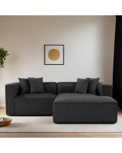 ATELIER DEL SOFA Ugaona garnitura Mora XL, leva, antracit