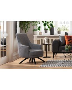 ATELIER DEL SOFA Fotelja Kapri, siva