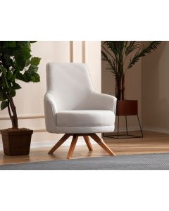 ATELIER DEL SOFA Fotelja Kapri, krem