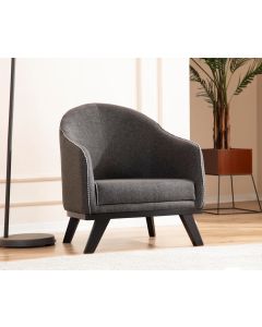 ATELIER DEL SOFA Fotelja Leon, antracit