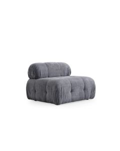 ATELIER DEL SOFA Fotelja Petite O1, siva