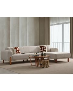 ATELIER DEL SOFA Ugaona garnitura Lyke, desna, krem
