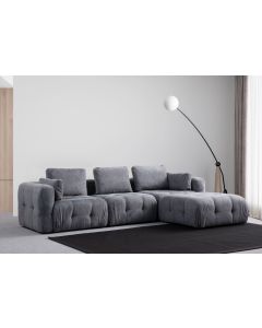 ATELIER DEL SOFA Modularna ugaona garnitura Amaris, siva