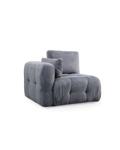 ATELIER DEL SOFA Fotelja Amaris L1, siva