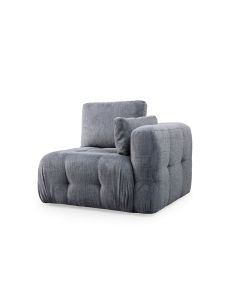 ATELIER DEL SOFA Fotelja Amaris 1R, siva