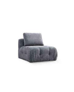 ATELIER DEL SOFA Fotelja Amaris O1, siva