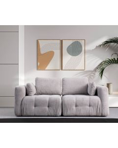 ATELIER DEL SOFA Modularni dvosed Amaris, svetlo siva