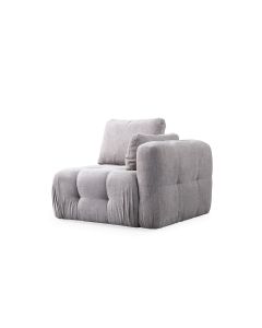 ATELIER DEL SOFA Fotelja Amaris 1R, svetlo siva