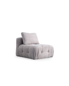 ATELIER DEL SOFA Fotelja Amaris O1, svetlo siva