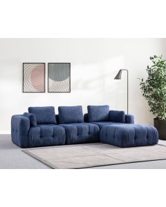 ATELIER DEL SOFA Modularna ugaona garnitura Amaris, tamno plava