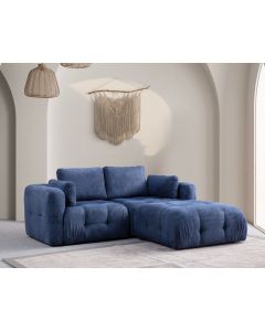 ATELIER DEL SOFA Modularna ugaona garnitura Amaris, tamno plava