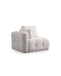 ATELIER DEL SOFA Fotelja Amaris L1, bela