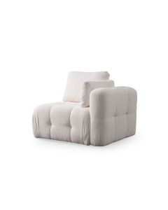 ATELIER DEL SOFA Fotelja Amaris 1R, bela
