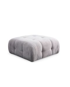 ATELIER DEL SOFA Tabure Amaris Pouffe, svetlo siva