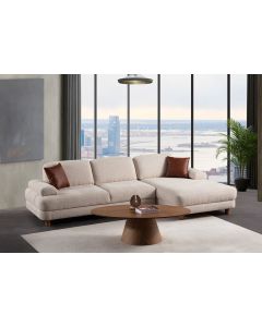 ATELIER DEL SOFA Ugaona garnitura Nice L, desna, krem