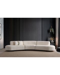 ATELIER DEL SOFA Ugaona garnitura Pars v2, krem