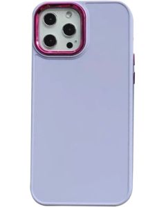 Maska za iPhone 12/12 PRO UTP Shiny Lens Silicone MCTK41, ljubičasta - 45318
