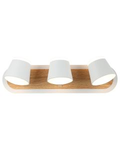 FORMA LED zidna lampa F2077-24Z WH+WD, bela/braon
