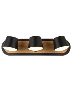 FORMA LED zidna lampa F2077-24Z BK+WD, braon/crna