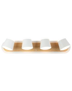 FORMA LED zidna lampa F2077-32Z WH+WD, bela/braon