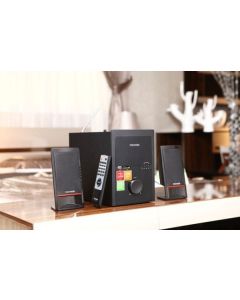 MICROLAB M700BT Aktivni drven zvucnici 2.1 46W RMS(18W,2x14W) SD, USB, FM, Bluetooth, daljinski, 3.5