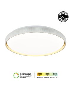 FORMA LED plafonjera LP-424-86R WH+SG, bela/zlatna