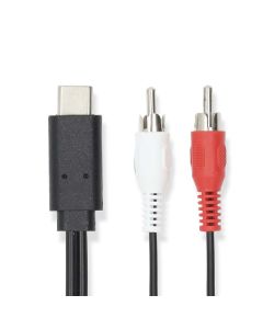 NEDIS Audio kabl USB C na 2x RCA muški 1m CCGL64240BK10 - 45407