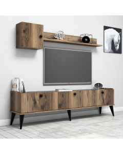 HANAH HOME TV komoda i polica Lidya, braon - 566BMS1148