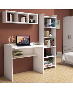 HANAH HOME Radni sto sa policama Matilda, bela