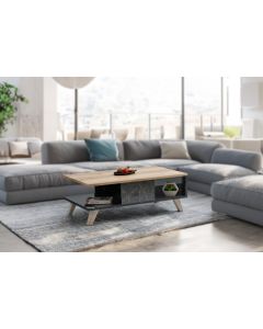 HANAH HOME Klub sto Sumer 02030, braon/crna - 566BMS2502