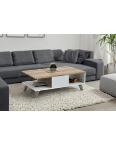 HANAH HOME Klub sto Sumer 02030, braon/bela - 566BMS2503