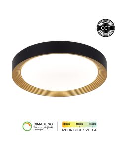 FORMA LED plafonjera 28W 3000K-6400K LP-405-28R BK+SG