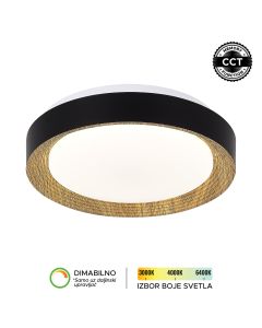 FORMA LED plafonjera 28W 3000K-6400K LP-405-28R BK+WD