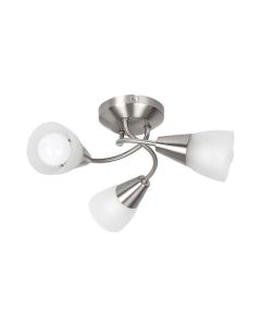 Rabalux Plafonjera Connor E14 3x MAX 40W brušeni hrom (5690) - 5690