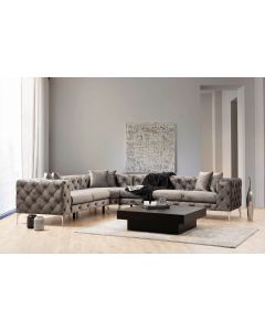 ATELIER DEL SOFA Ugaona garnitura Como, leva, antracit