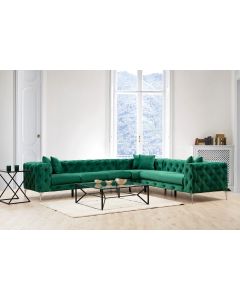 ATELIER DEL SOFA Ugaona garnitura Como, desna, zelena