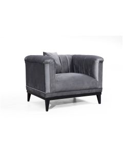 ATELIER DEL SOFA Fotelja Trendy, tamno siva